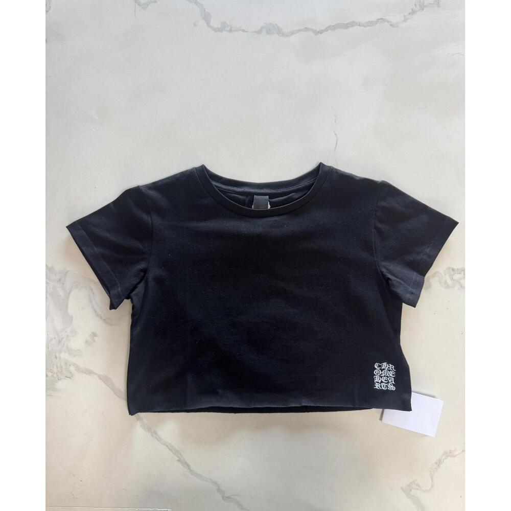Chrome Hearts Black Cropped Tee